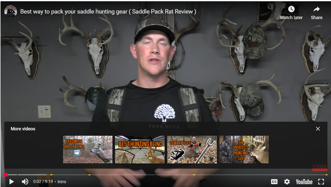 Man Vs. Deer: Best way to pack your saddle hunting gear ( Saddle Pack Rat Review )